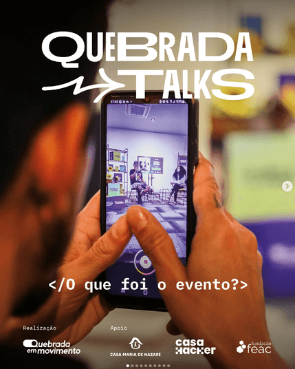Cartaz do #QuebradaTalks 2025.